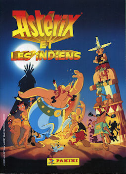 Bande Dessinée - Uderzo (Astérix) - Images - Albert UDERZO - Astérix - Panini - 1995 - Astérix et les Indiens (album d'images) - incomplet