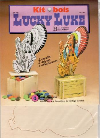 Bande Dessinée - Morris (Lucky Luke) - Documents et objets divers - MORRIS - Lucky Luke - Kit-bois - 2218857 - 6 - Le chef indien boîte à bonbons