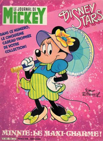 Bande Dessinée - LE JOURNAL DE MICKEY n° 1502 -  - Le Journal de Mickey n° 1502 - 12/04/1981 - Disney Stars : dans ce numéro, le cinquième cadeau-trophée de votre collection ! Minnie : le maxi-charme !