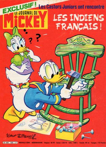 Bande Dessinée - LE JOURNAL DE MICKEY n° 1509 -  - Le Journal de Mickey n° 1509 - 31/05/1981 - Exclusif ! Les Castors Junior ont rencontré les Indiens français !