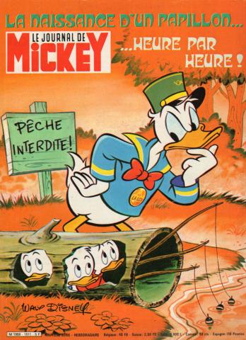 Bande Dessinée - LE JOURNAL DE MICKEY n° 1511 -  - Le Journal de Mickey n° 1511 - 14/06/1981 - La naissance d'un papillon heure par heure