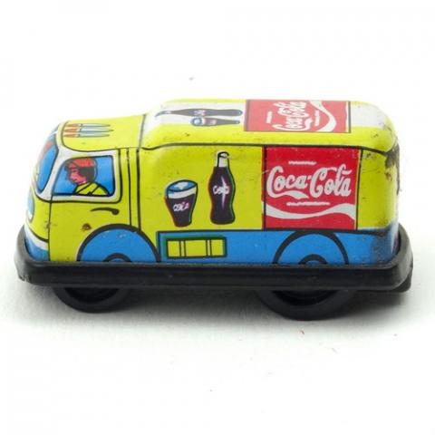 Coca-Cola -  - Coca-Cola - Camion de livraison en tôle avec mécanisme à friction - Taiwan - 5 cm