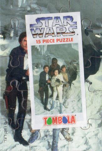 Star Wars - publicité - George LUCAS - Star Wars - Tombola - 5 puzzles to collect - 1997 - 5 - Han Solo/Chewbacca/Princess Leia/Luke Skywalker