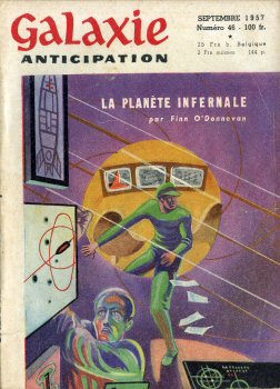 NUIT ET JOUR n° 46 -  - Galaxie 1ère série n° 46 - septembre 1957 - La planète infernale par Finn' O'Donnevan