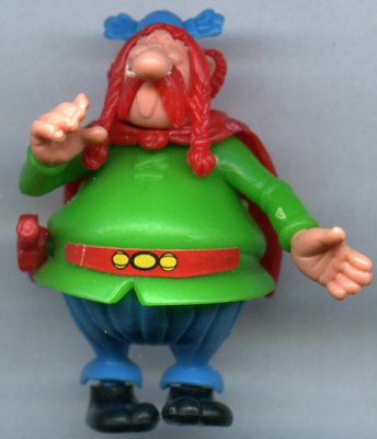 Uderzo (Asterix) - Kinder - Albert UDERZO - Astérix - Kinder 1990 - 08 - K91n8 - Abraracourcix (sans les yeux)