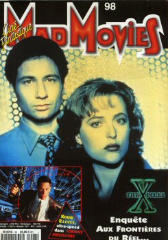 MAD MOVIES n° 98 -  - Mad Movies n° 98 - novembre 1996 - The X-Files : enquête Aux Frontières du Réel/Keanu Reeves, ultra-speed dans Johnny Mnemonic