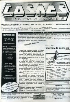 COSMES - Le Journal de l'Obsilune n° 1 - Natacha ANDRANOV - Cosmes - Le Journal des Seigneurs de l'Obsilune n° 1 - 1996