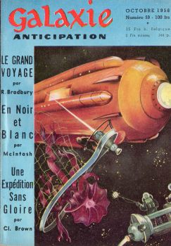 NUIT ET JOUR n° 59 -  - Galaxie 1ère série n° 59 - octobre 1958 - Le grand voyage par R. Bradbury/En noir et blanc par McIntosh/Une expédition sans gloire par Cl. Brown
