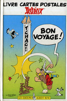 Uderzo (Asterix) - Karten, Büro - Albert UDERZO - Astérix - cartes postales - Bon voyage ! (petit livre) - 5 cartes sur 14 incluses
