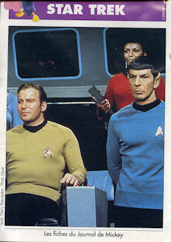 Star Trek -  - Star Trek - Journal de Mickey - Les plus belles séries TV n° 17 - fiche format A6