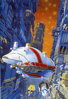 DENOËL Présence du Futur - MANCHU - Présence du Futur - carte postale - Fondation - Isaac Asimov n° 89