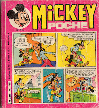 MICKEY POCHE n° 76 -  - Mickey Poche n° 76 - 08/1980