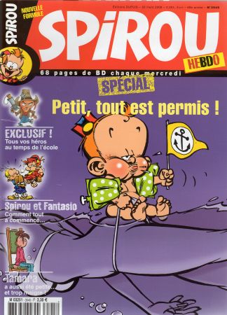 SPIROU (magazine) n° 3545 -  - Spirou n° 3545 - 22/03/2006 - Spécial : Les héros de BD aussi ont été petits
