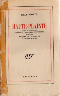 Gallimard nrf - Emily BRONTË - Haute-Plainte