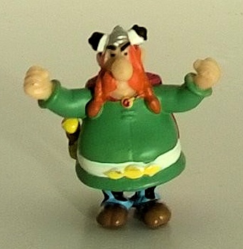 Uderzo (Asterix) - Werbung - Albert UDERZO - Astérix - Bridel/Bridelix - 1999 - Astérix et ses amis ! - figurine Abraracourcix - 3,5 cm
