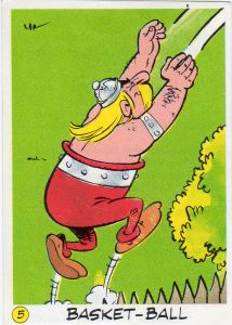 Uderzo (Asterix) - Werbung - Albert UDERZO - Astérix - Bel/La vache qui rit - Les jeux Olympiques avec Astérix - sticker 5 - Basket-ball