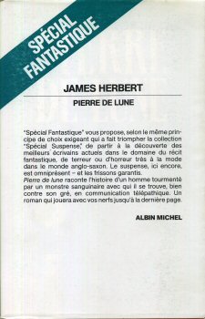 ALBIN MICHEL Spécial Suspense - James HERBERT - Pierre de Lune