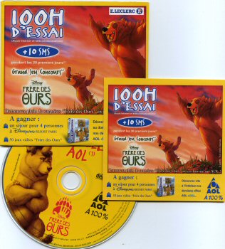 Disney - Audio/Video - DISNEY (STUDIO) - Walt Disney - AOL - Frère des ours, CD-ROM promotionnel