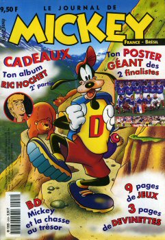 LE JOURNAL DE MICKEY n° 2404 -  - Le Journal de Mickey n° 2404 - livret Ric Hochet (La Main de la mort, 2ème partie)