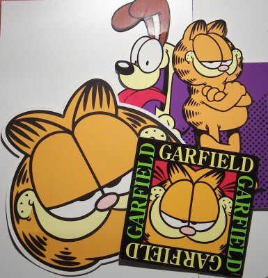 GARFIELD - Phil DAVIS - Garfield - kit PLV - silhouette sur pied et 2 mobiles