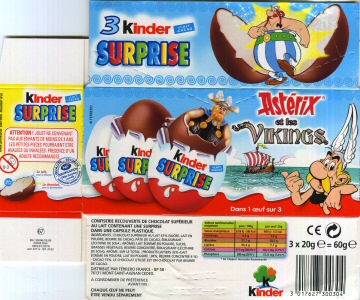 Uderzo (Asterix) - Kinder - Albert UDERZO - Astérix - Kinder 2007 (Vikings) - boîte