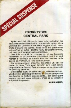ALBIN MICHEL Spécial suspense - Stephen PETERS - Central Park