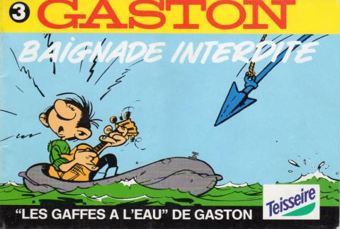 Franquin (Documents et Produits dérivés) - André FRANQUIN - Franquin - Teisseire - Les Gaffes à l'eau de Gaston - 3 - Baignade interdite