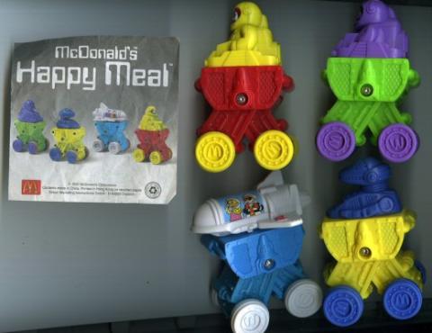 Science Fiction/Fantastiche - Werbung -  - McDonald's Happy Meal - 1995 - Opération espace - Véhicules spatiaux - 4 modèles différents