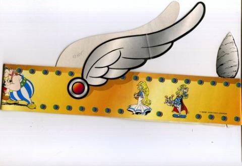 Uderzo (Asterix) - Werbung - Albert UDERZO - Astérix - Intermarché - Galette des rois 1997 - Couronne carton (avec le menhir)