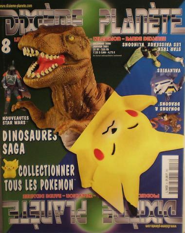 Dixième Planète n° 8 -  - Dixième planète n° 8 - décembre 2000 - Dinosaures/Pokemon/Star Wars/Donjous & Dragons/Valkyries/Star Trek vaisseaux Klingons