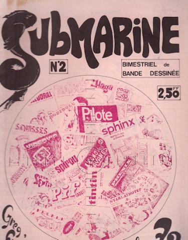 SUBMARINE - Le Périscope de la bande dessinée n° 2 -  - Submarine n° 2 - Greg, Frappat, Martens font le bilan 72 de la BD