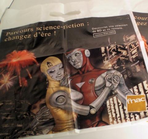 Science Fiction/Fantastiche - verschiedene Dokumente -  - Fnac - Parcours science-fiction : changez d'ère ! - pochette plastique 37 x 40 cm - illustration Fred Beltran