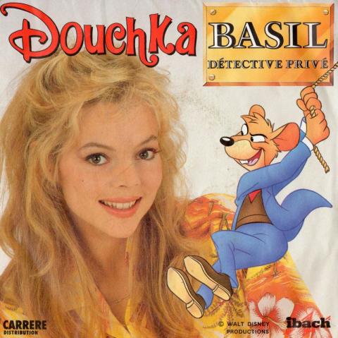 Disney - Audio/Video -  - Douchka - Basil détective privé - disque vinyle 45 tours Carrère 14123