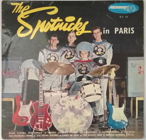Audio/Video - Pop, Rock, Jazz - The SPOTNICKS - The Spotnicks in Paris - President Records KV 39 - disque vinyle 33 tours 25 cm