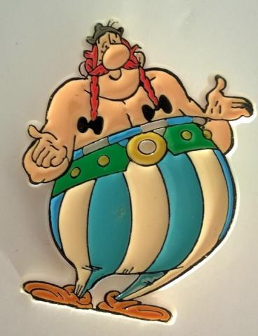 Uderzo (Asterix) - Verschiedene Dokumente u. Objekte - Albert UDERZO - Astérix - Bliss-Brabo - 1989 - Obélix - broche épingle à nourrice