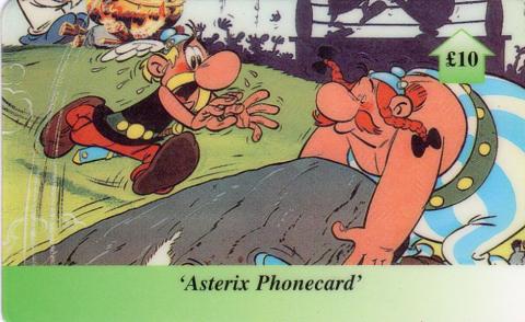 Uderzo (Asterix) - Werbung - Albert UDERZO - Astérix - ppsltd - Asterix 0800 10 £ phonecard - Astérix et Obélix (Panoramix sous le menhir)