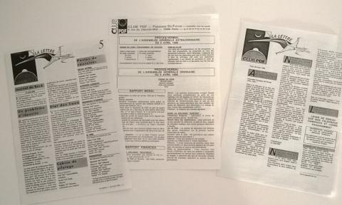 DENOËL Présence du Futur -  - Club PDF (Présence du Futur) - lot de 2 numéros de la lettre - 20 mars 1996/15 avril 1996 (n° 5)