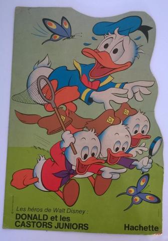 Disney - Werbung - DISNEY (STUDIO) - Disney - Hachette - Les héros de Walt Disney : Donald et les Castors Juniors - PLV 45 x 20 cm