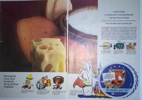 Uderzo (Asterix) - Werbung - Albert UDERZO - Astérix - Bel/La vache qui rit - Collectionnez les 8 portraits - double page publicitaire extraite d'un magazine