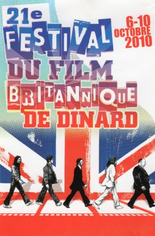 Kino -  - Festival du Film Britannique de Dinard 21ème édition - 6-10 octobre 2010 - carte postale - Les Beatles et Alfred Hitchcock (Geoffroy Rudowski)