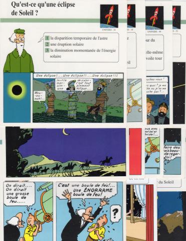 Hergé (Tintinophilie) - En voiture Tintin (Atlas) -  - Atlas - fiches Tintin - Univers - 10/13/16/18/31/37/42/49/53/57/67 - 11 fiches (sur 77)