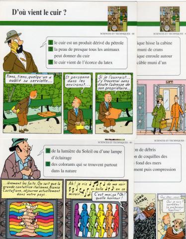 Hergé (Tintinophilie) - En voiture Tintin (Atlas) -  - Atlas - fiches Tintin - Sciences et Techniques - 11/48/62/80 - 4 fiches (sur 125)