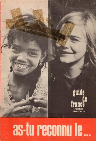 Scouting -  - Guide de France n° 72 - février 1966 - As-tu reconnu le visage de tes frères au coin de la rue ?