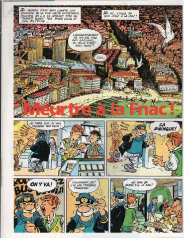Carrère - S. CARRÈRE - Léo Loden - Fnac - Contact n° 317 - février 1995 - Meurtre à la Fnac ! - 2 premières planches