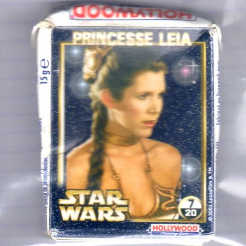Star Wars - publicité - George LUCAS - Star Wars - Hollywood chewing-gum 2002 - Episode II - 07/20 - Princesse Leia