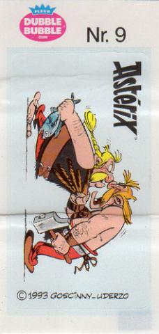 Uderzo (Asterix) - Werbung - Albert UDERZO - Astérix - Fleer - Dubble Bubble Gum - 1993 - Sticker - Nr. 9 - Ordralfabétix et Cétautomatix