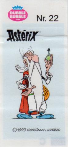 Uderzo (Asterix) - Werbung - Albert UDERZO - Astérix - Fleer - Dubble Bubble Gum - 1993 - Sticker - Nr. 22 - Panoramix fiole de potion