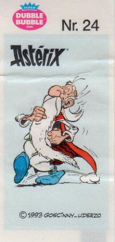 Uderzo (Asterix) - Werbung - Albert UDERZO - Astérix - Fleer - Dubble Bubble Gum - 1993 - Sticker - Nr. 24 - Panoramix courant