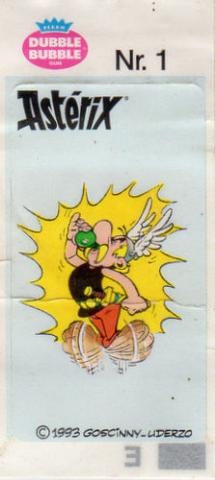 Uderzo (Asterix) - Werbung - Albert UDERZO - Astérix - Fleer - Dubble Bubble Gum - 1993 - Sticker - Nr. 1 - Astérix potion