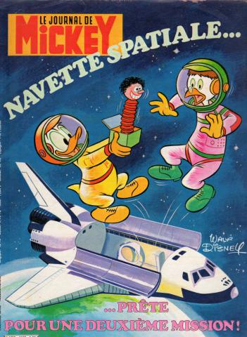 LE JOURNAL DE MICKEY n° 1522 -  - Le Journal de Mickey n° 1522 - 30/08/1981 - Navette spatiale : prête pour une deuxième mission